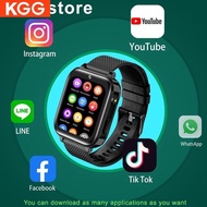 【GSM 】T27 4G Kids Smart watch 8G ROM Video Call 1.7inch Screen  Student SOS Chilren Smartwatch Phone GPS positioning Children's gift HK9 PRO Plus Smart watch