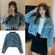 Onniefashion C2 1033 Jaket Jeans Vendor Import Outer Wanita