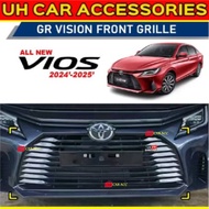 Toyota Vios 2023-2025 AC100 GR Sport Front Grille Grill | GR Vision Style | Piano Black | Vios GR Sp