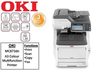 OKI MC873dn A3 Colour Multifunction Printer MC 873 dn MC 873dn MC873