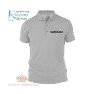 MICROFIBER QUICK DRY FIT JERSEY Baju Polo Classic T Shirt logo Embroidery Sulam MEN & WOMEN CARSOME 