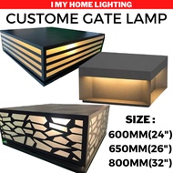 Unique Modern Design Big Outdoor Gate Pillar Light lamp Weather Proof Lampu Tiang Pagar Luar E27 户外大型柱子柱头灯
