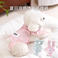 Pet Physiological Pants Bitch Auntie Period Breathable Diaper-Proof Summer Thin Teddy Bichon Small M