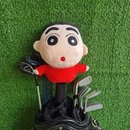 Japanese Single Crayon Shin-chan Golf Club Cover Driver Hat Cover Fairway Wood Head Cover Cartoon Go