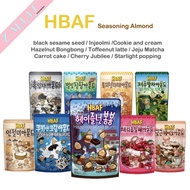 [HBAF Korean Honey Butter Almond] black sesame seed Injeolmi Cookie and cream Hazelnut Bongbong Toffee nut latte Jeju Matcha Carrot cake Cherry Jubilee Starlight popping