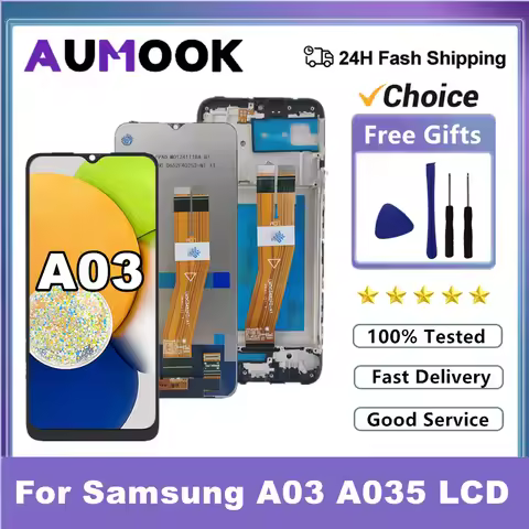 6.5" A03 LCD For Samsung A03 A035 LCD Display Touch Screen Digitizer With Frame For Samsung SM-A035F