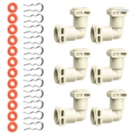 【CH】 L Shaped Water Thermoblock Connector Adapter Coffee Machine Fluid Connector