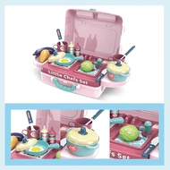 008-917a - Cooking Toys Kitchen Play Set Little Chefs Set 3In1