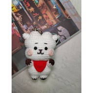 BT21 Crochet RJ6 Keychain Handmade