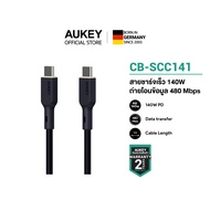 [สำหรับ iPhone 17] AUKEY CB-SCC141 Circlet Blink 140W สายชาร์จเร็ว 5A แบบ USB C to USB – C PD Cable 