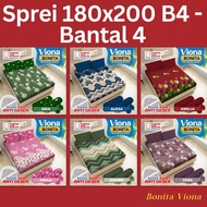 Viona By Bonita Bed Sheet King Size 180x200 B4 - 4 Pillows