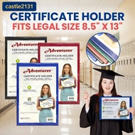 Legal Size 216x330mm Certificate Holder for Diploma Award Recognition Document File Cover