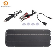 12V 6W Solar Panels Charger Car Motorcycle Kick Scooter Portable Solar Panel Car Charger Battery Eff