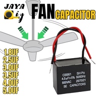 [1PCS] Fan Capacitor CBB61 450V 0.8 ~ 10 uF Kapasitor Kipas Compatible with Panasonic KDK Deka Alpha