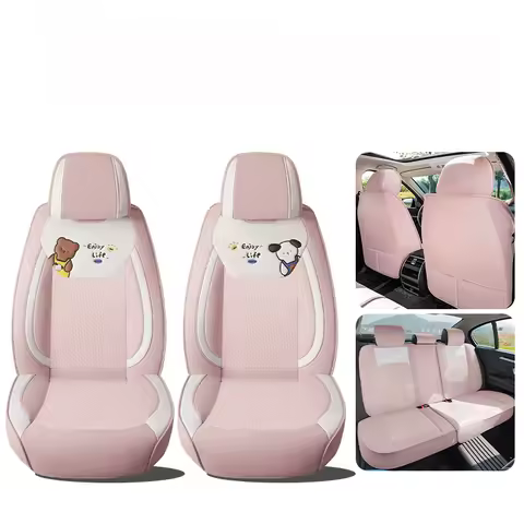 2025 Summer Universal PU Leather Car Seat Covers For Haval H3 Honda Crv W204 BMW I3 Peugeot 5008 Aud