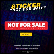 STICKER NOT FOR SALE MANTAP MANTUL