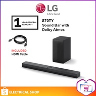 LG S70TY 400W 3.1.1ch High Res Audio soundbar with Dolby Atmos sound bar