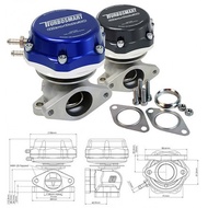 TurboSmart Wastegate 38mm External WasteGate - Ultra-Gate 38mm Blue 7psi-14psi