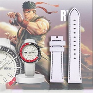ﺴ☢ Nylon Strap for Seiko 5 Sports Watch Band SRPF19K1 Street Fighter Co-branded Men Women Genuine Co