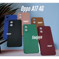 Softcase Oppo A17 Oppo A17 4G Silicone Casing Selicon Case Macaron Protector Pro Camera