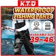 PVC Waterproof Wader Fishing Pants Shoes Raincoat Waist Wader With Boots / Baju Pancing / 渔夫衫