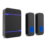 HTMART - IP55超遠距離無線門鐘55種鈴聲（兩個無線按鍵+1個門鐘） |門鈴 |老人急救呼叫鐘 |召喚鐘 |平安鐘 |1000尺超遠距離鐘