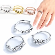 Fidget Rings for Anxiety Stainless Steel Spinner Ring Anti Anxiety Ring Spinning Stress Relieveing R