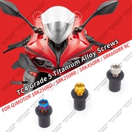 TC4 Titanium Alloy Windscreen Screws For QJMOTOR SRK250RD 250RR SRK450RR SRK600RR RC Motorcycle Wind