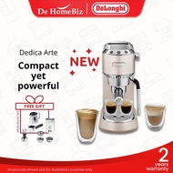 DELONGHI EC885 Dedica Arte Pump Manual Espresso Coffee Machine  (Metal / Grey / Beige Gold) | Coffee