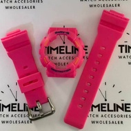 Neon Pink Matte Baby-G G sh0ck watchband For BA-110 / BA-111 / BA-112 / BA-120 / BA-130