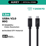 Aukey CB-DCC402 Circlet Mix 80G 1.5m USB4 V2.0 80Gbps USB-C to USB-C E-Marker Cable