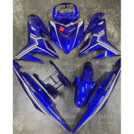 Yamaha Y15 Y15zr V1 V2  mx king grey white vietnam blue cover set  free emblem(×4)