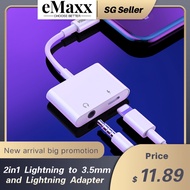 kakusiga 2in1 Audio Jack adapter 3.5mm audio headphone jack adapter with charging function Audio con