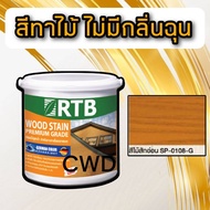 สี่ทาไม้ สูตรน้ำ จบงานง่าย ไม่มีกลิ่นฉุน RTB เลือกสีและขนาดได้ สีไม้ สีไม้สัก สีไม้สักอ่อน สีโอ๊ค สี