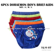 6PCS Doraemon Boy'S Brief-Kids/Boy Underwear