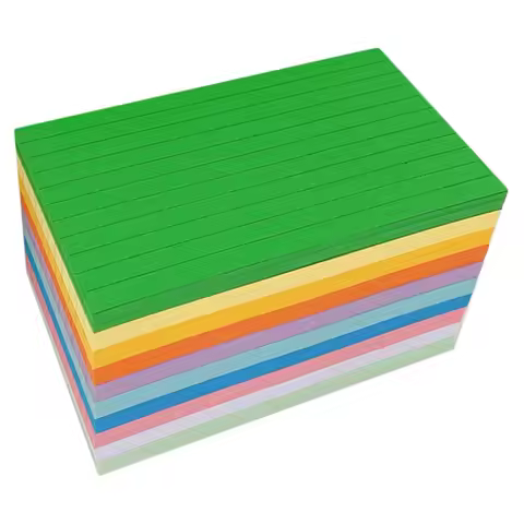 500 Sheets Bright Colored Index Cards Blank Paper Small Compact Note Cards for Message Notes Inspira