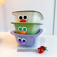 [sunflower] Dopamine Fruit Drain Basket Double Layer Multifunctional Living Room Household