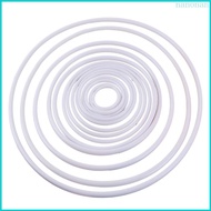 Nan White Hoop DIY Craft Supplies Assorted Plastic Hoops 50mm-350mm for Handmade Creations Weeding J