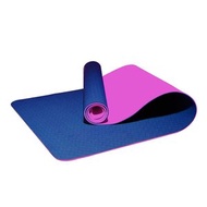 Triton - 雙面瑜伽墊 Tpe 2-Layer Yoga Mat 6mm Dark Blue/Purple