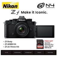 NIKON ZF Full Frame Mirrorless Camera Body / 40mmKit / 24-70mm Kit