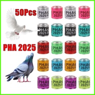 □ ❂ 50Pcs PHA Pigeon rings 2025 Pigeons foot ring Singsing ng kalapati 2025 for Karera ng kalapati