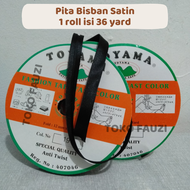 Pita Bisban Satin Kosong Polos Untuk Pinggiran Kain Harga 1 Roll 36 yard