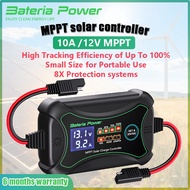 Bateria Power 10Amp 12 Volt MPPT Solar Charge Controller for Gel AGM Lead-Acid, Lithium LiFePO4 Batt