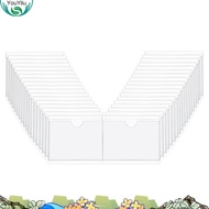 36Pcs Self-Adhesive Label Card Holder Index Pockets Holder 6X8.5cm Clear Plastic Card Holder Adhesiv