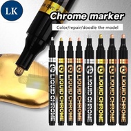 LK 2/3MM High-gloss Mirror Chrome-plated Marker / Gold Reflective Metal Liquid Mirror Pen / Art Arch