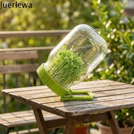 JUERLEWA Mason Sprouting Lid, Efficient Plastic Germination Jar Lid, Portable With Bracket Draining 