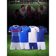 football jersey world cup jersey France jersey 1998 World Cup home No. 10 Zidane long sleeve footbal