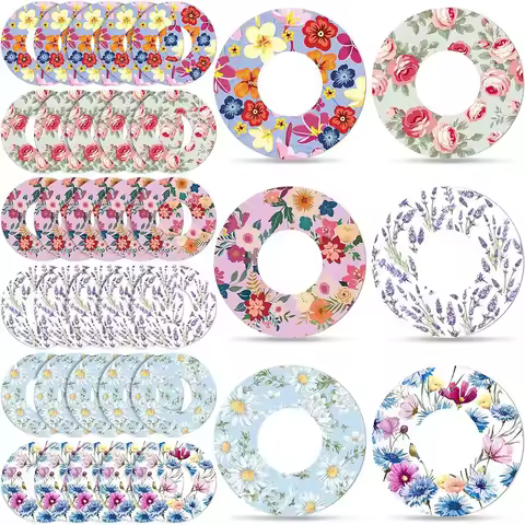 Pattern Libre 2/3 Sensor Covers Colorful Decorative CGM Stickers Breathable Waterproof Fixing Patche