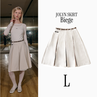 (Pre-oder10วัน) chuuchop(S-XL) Jolyn skirt กระโปรงจีบเอวต่ำ สไตล์วินเทจ