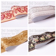 3D Boarder Sticker Waterproof Self Adhesive Boarder 3D Tile Decals Waterproof PVC Wallpaper